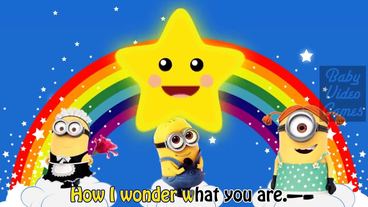 Twinkle Twinkle Little Star | Minions Cartoon Song Nursery Rhymes for Kids & Children