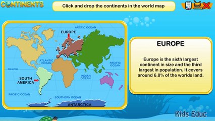 7 Continents - Geography For Kids, The Formation of Continents, Educational cartoons