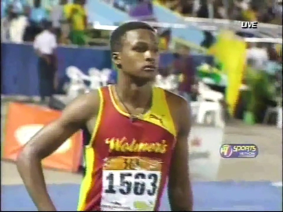 2014 ISSA Boys and Girls Championship 400m Hurdles Final Boys Open Record Breaking