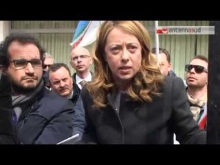 TG 08.04.15 Meloni a Bari: "Imu sui terreni agricoli tassa vergognosa e ingiusta"
