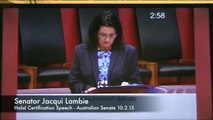 Halal Senate Speech - Senator Jacqui Lambie