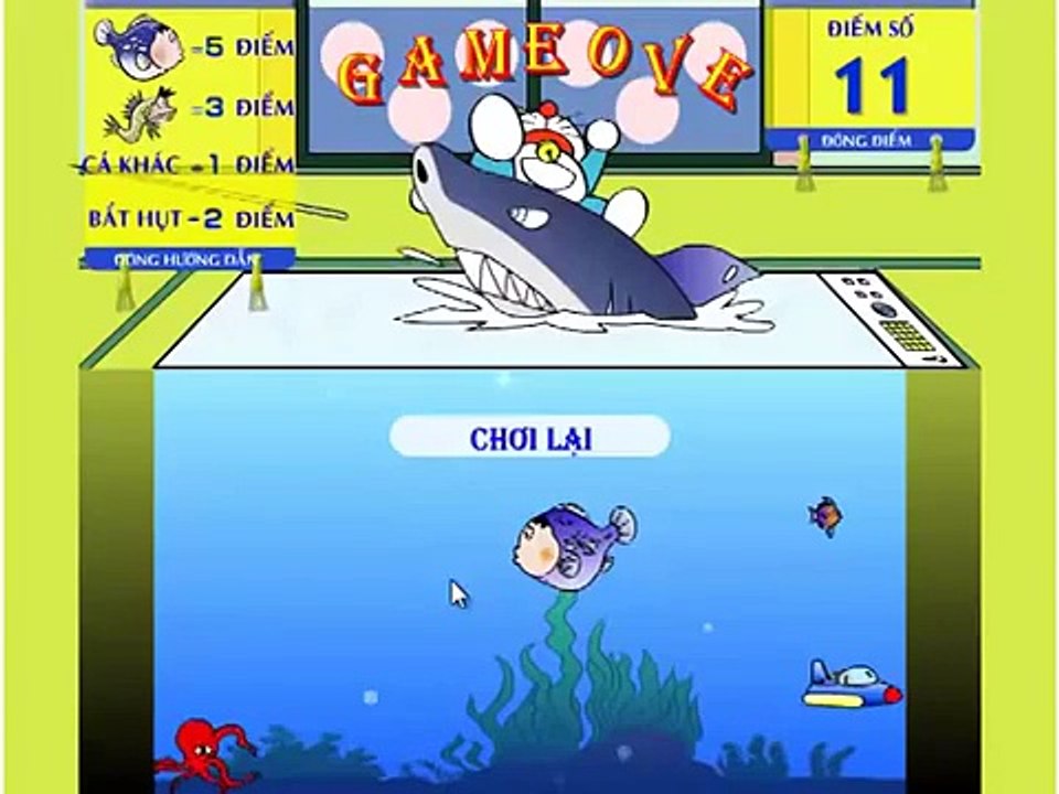 Trò Chơi Doremon Câu Cá Game Doremon