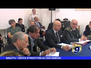 BARLETTA | Vertice in Prefettura su cave dismesse