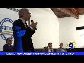 REGIONALI | Quagliariello: "Costruzione centrodestra differente"