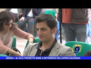 ANDRIA | Al via il progetto "Make a difference"