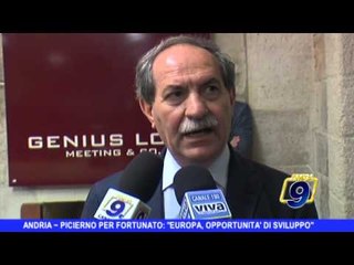 ANDRIA | L'on. Picierno per Fortunato: "Europa, opportunità di sviluppo"