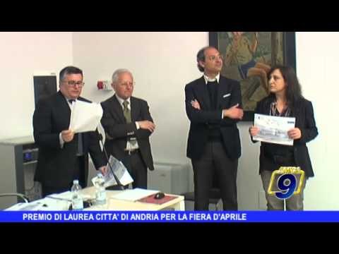 Premio di Laurea Città di Andria alla Fiera d'Aprile
