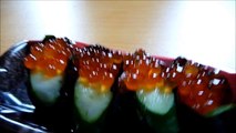 [ Japanese cuisine ] Eating Japanese food Washoku Sushi  Ikura Gunkan Maki  イクラ軍艦巻き