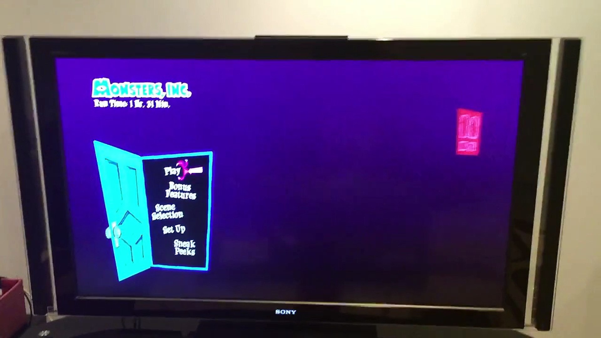 Pixar 4a Monsters Inc Blu Ray 3d Blu Ray 13 Print Disc 1 Menu Video Dailymotion