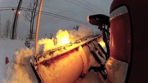 Snow Plowing time lapse- GoPro