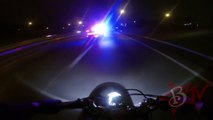 POLICE CHASE Motorcycle Stunts INSANE ESCAPE Running From The Cops Bike TRICKS Cop Gets Aw