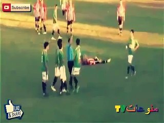 ‫فيديو صادم.. لاعب يوجه لكمة قاضية لحكم على طريقة الملاكمين الكبار‬‎