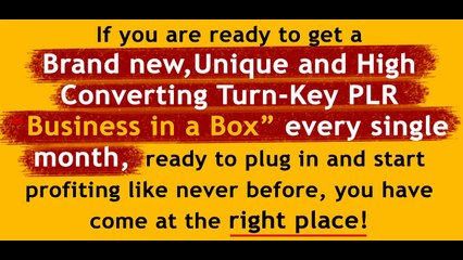 HQ Biz In A Box Monthly Review and Download