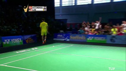 Coup entre les jambes au Badminton