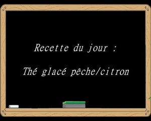 Recette du jour : Thé glacé pêche/citron