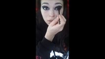 Cute Goth makeup tutorial
