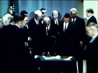 LBJ signs Fair Housing Act 1968