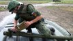 Russian soldiers train to shoot down helicopters