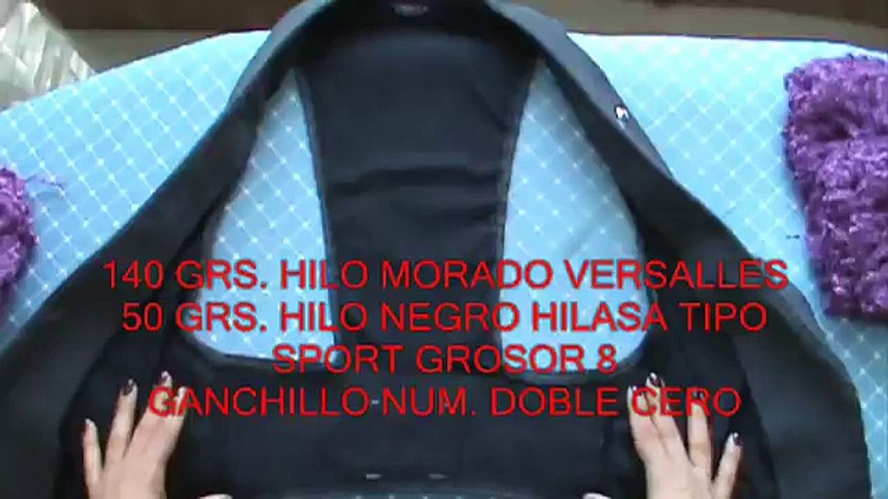 1 DE 3 COMO TEJER CHALECO CON CUADROS PUNTO HINCHADO PUFF GANCHILLO CROCHET