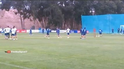 Lionel Messi scored some goals in Argentina training 2015