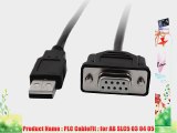 9.2 Ft USB to RS232 9 Pin Adapter PLC Cable for AB SLC5 03 04 05