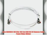 Revo RBNCR59-100 Elite 100-Feet BNC RG-59 Siamese Cable Power/Video (White)