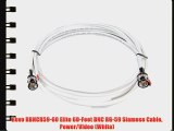 Revo RBNCR59-60 Elite 60-Feet BNC RG-59 Siamese Cable Power/Video (White)