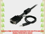 StarTech.com MXTHQMM35A 35-Feet Coax High Resolution Monitor VGA Cable with Audio HD15 M/M
