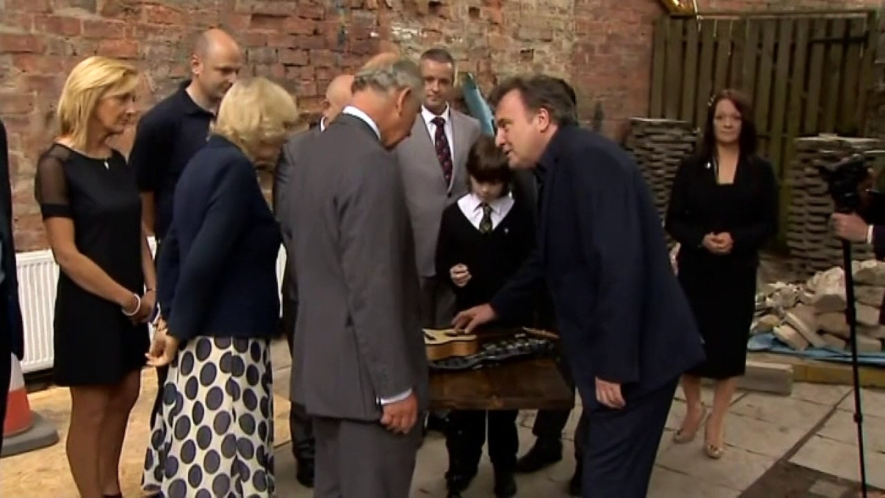 Charles and Camilla visit Clutha pub
