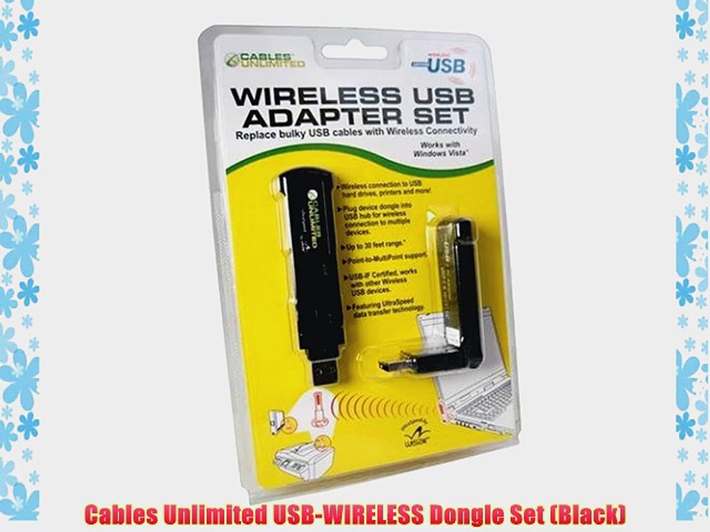 Cables Unlimited USB-WIRELESS Dongle Set (Black) - video Dailymotion