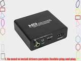 Revesun HDMI to DVI Video Converter Box 1080p Scaler 3.5mm