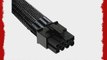 NZXT CB-8V-45 Individually Sleeved 8Pin Video Extension Premium Cable (450mm Black)