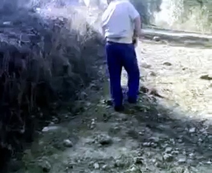 Cagando en el monte