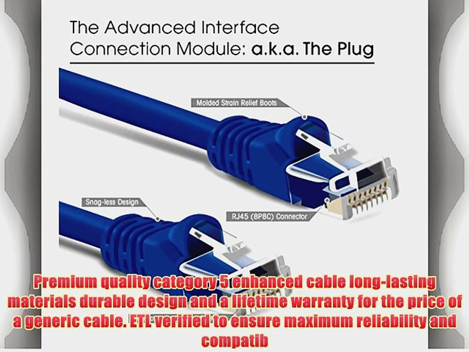 GearIt (100 Pack) 1 Feet Cat5e Ethernet Patch Cable - Computer LAN Network Cord Green - Lifetime