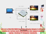 LB1 High Performance New USB to VGA/DVI/HDMI Adapter for Desktop Laptop Computer Notebook PC