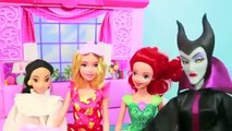 FROZEN Maleficent Play Doh Kidnap 3 Disney Princess Jasmin Ariel Ursula