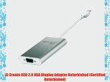 J5 Create USB 2.0 VGA Display Adapter Refurbished (Certified Refurbished)