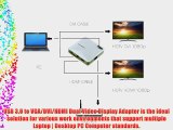 LB1 High Performance New USB to VGA/DVI/HDMI Adapter for Dell XPS 18 18.4-Inch All-in-One Touchscreen