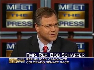 Mark Udall and Bob Schaffer on Meet the Press