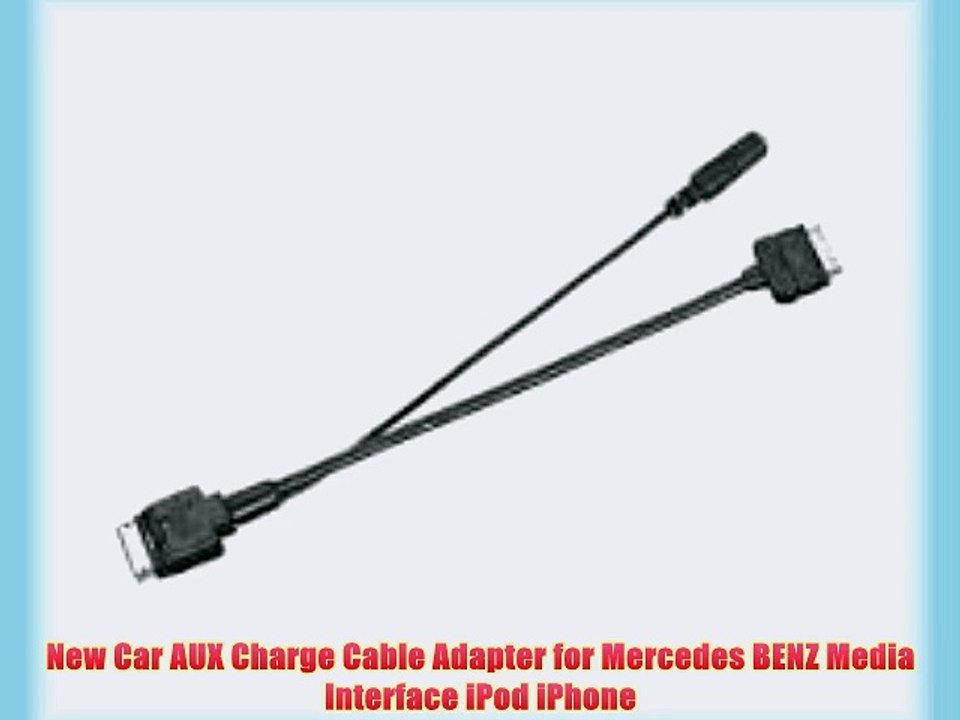 New Car AUX Charge Cable Adapter for Mercedes BENZ Media Interface iPod iPhone