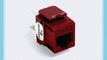 Leviton 61110-BR6 Extreme Quick Port Connector Red 25-Pack