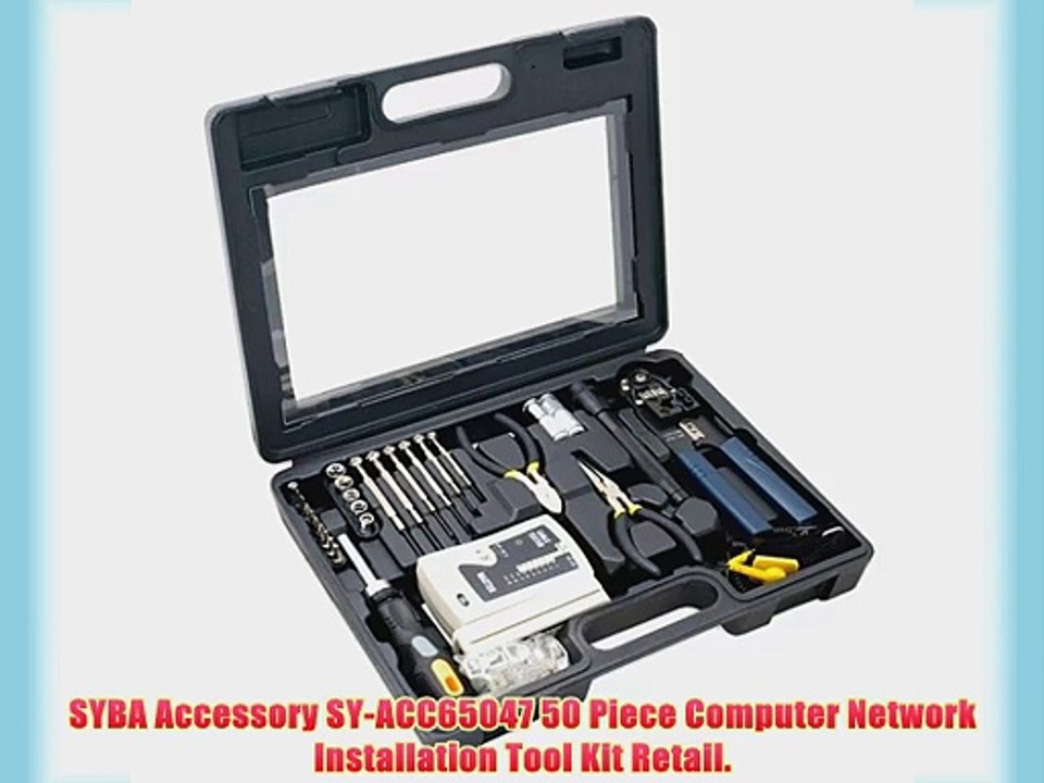 Syba Accessory Sy-Acc65047 50 Piece Computer Network Installation Tool Kit Retail