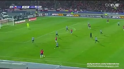 Alexis Sánchez Great Shot - Chile v. Uruguay 24.06.2015