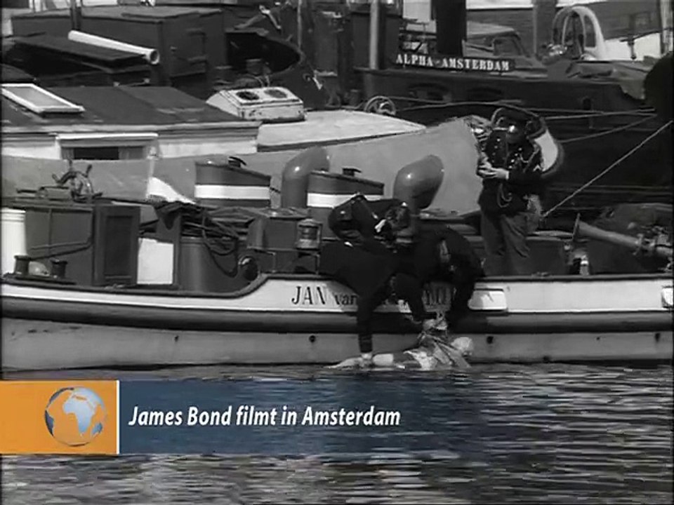 James Bond filmt in Amsterdam - 1971