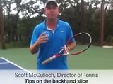 Cliff Drysdale Tennis Tips: The Backhand Slice