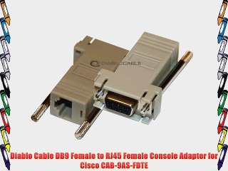 Diablo Cable DB9 Female to RJ45 Female Console Adapter for Cisco CAB-9AS-FDTE