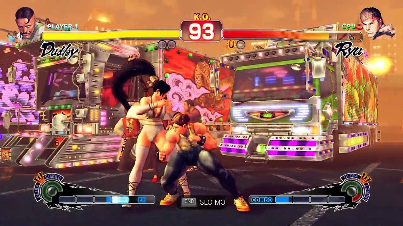 USF4 moveswap muscle mod chunli (dudley) vs ibuki (ryu) 60fps