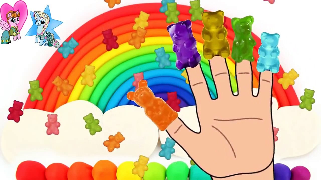 Finger Family Jelly Gummy Bear Nursery Rhymes Songs for Children