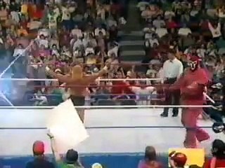 Jake Roberts and The Undertaker attack Sid Justice