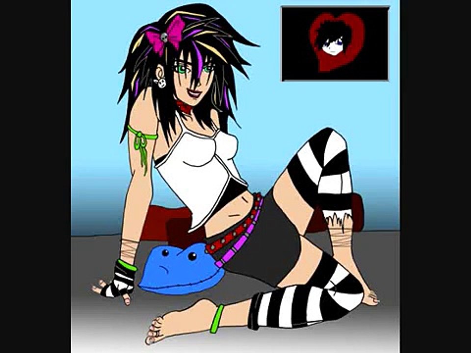 how to draw manga anime cute emo girl